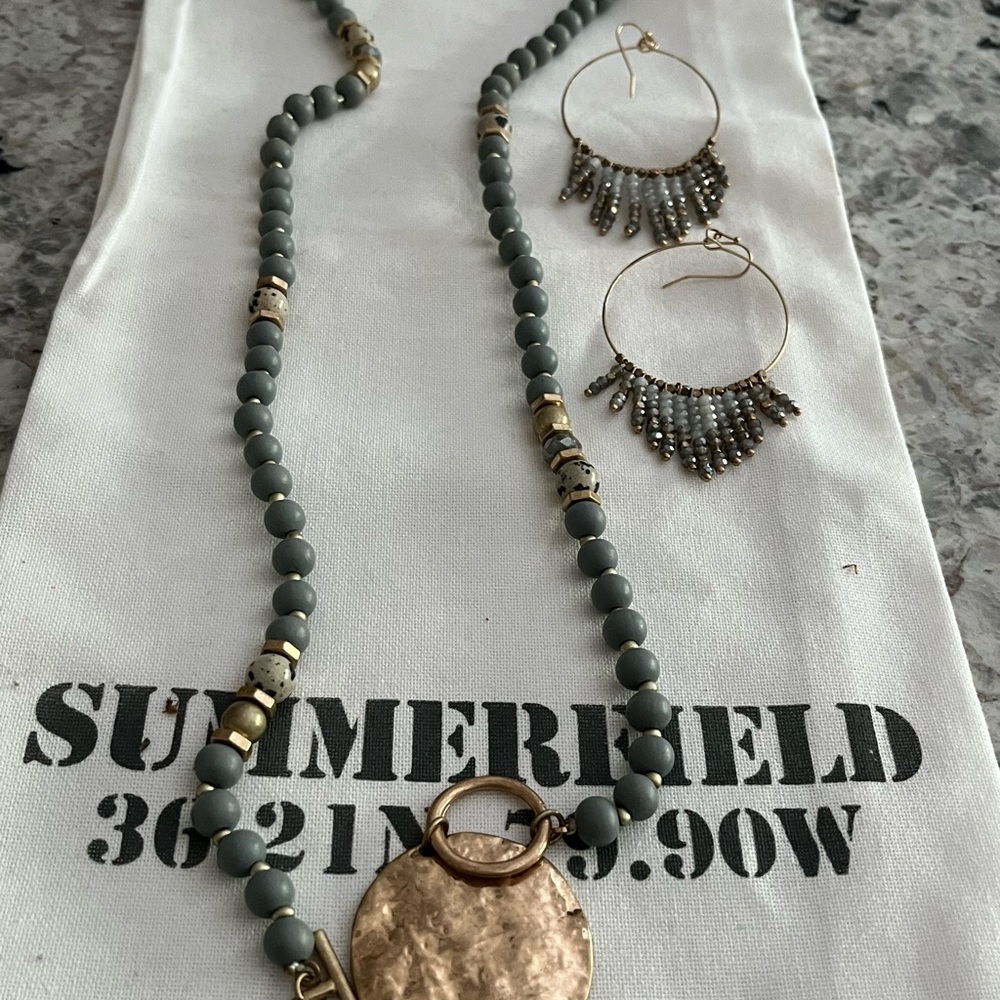 🩵💙🩵💙NECKLACE & EARRINGS 🩵💙🩵💙🩵💙🩵💙🩵💙🩵💙🩵💙🩵💙🩵💙